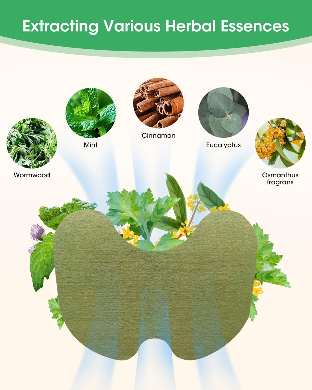 Fast-Relief Herbal Knee Pain Patches (Pack of 10 patches)