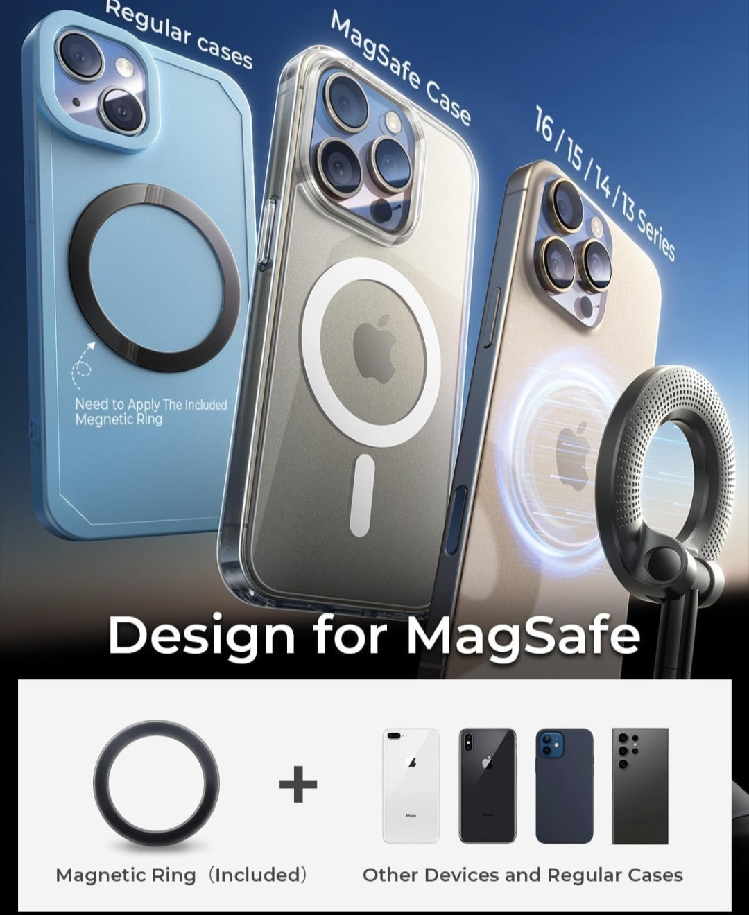 Vacuum Suction Magnetic Phone Holder